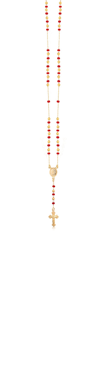 18K Gold Layered Oro Laminado Rosarie